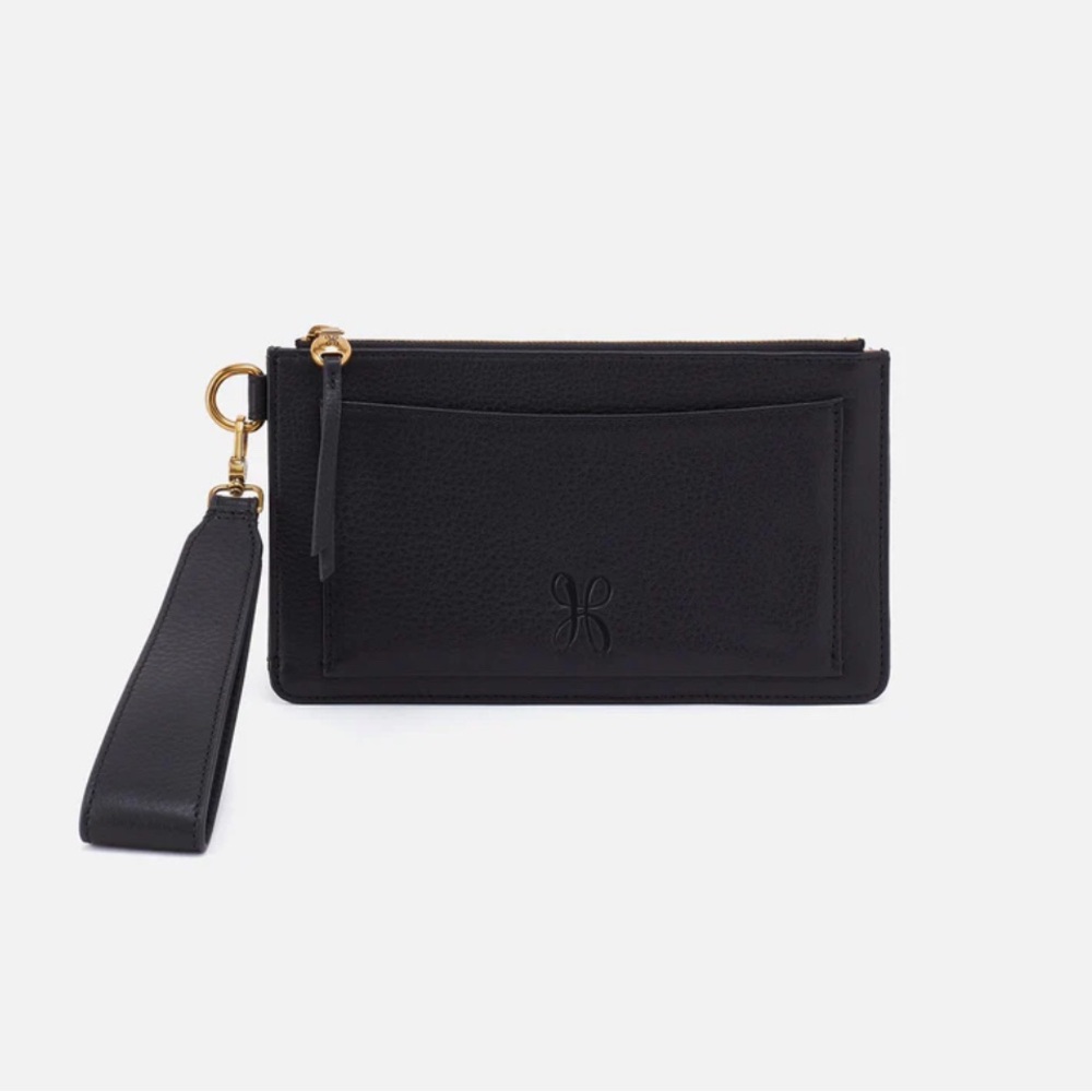HOBO Black Wristlet Clutch